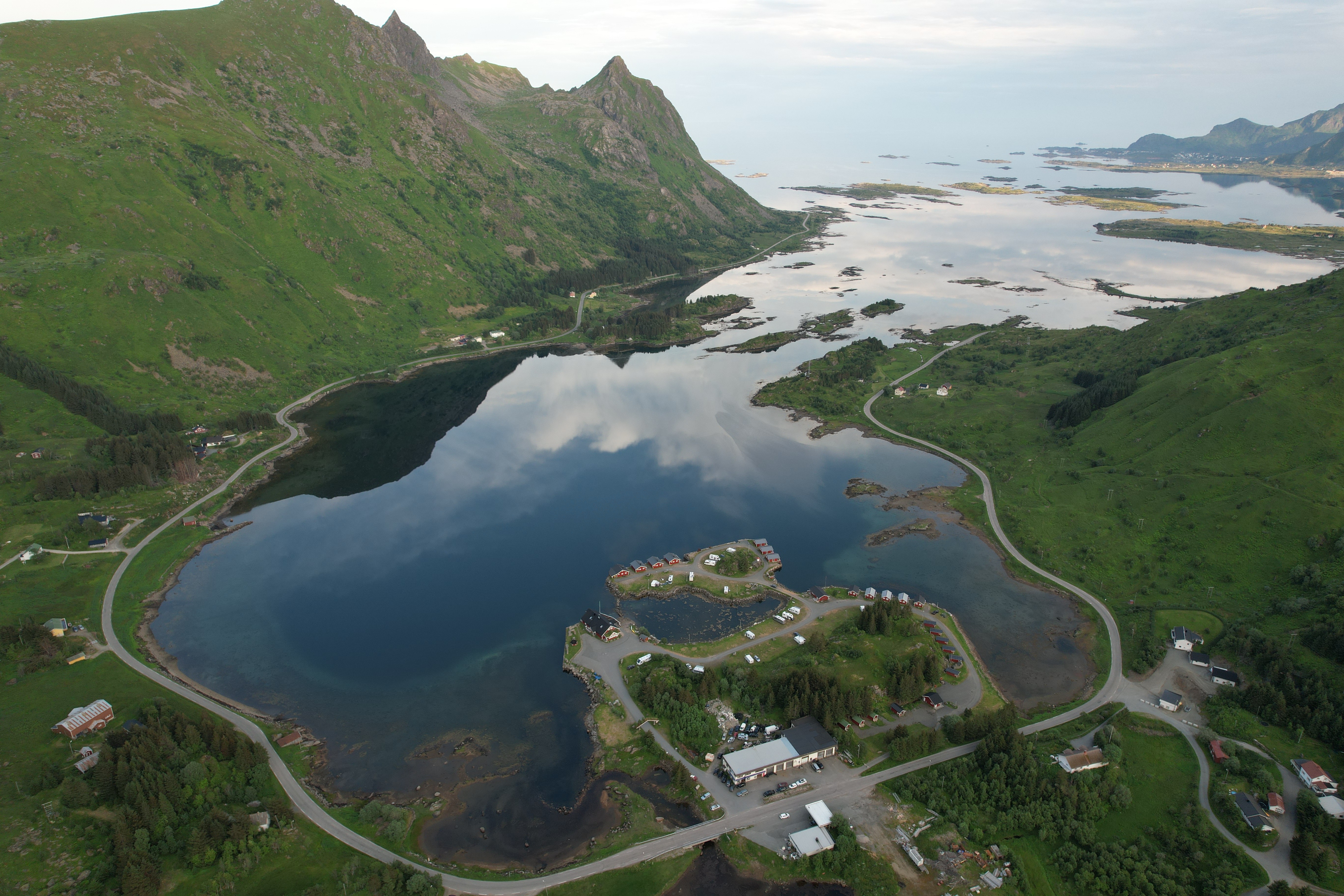 Luftfoto av Rolvsfjord